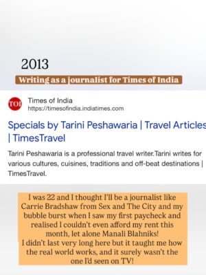Tarini Peshawaria Instagram - What is the job you detested with all your might, but ended up making you reach the right place at the right time? Share 🤍