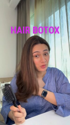 Tarini Peshawaria Instagram - Send this to someone who is bitten by the ‘Hair Botox’ bug! Also - your keratin, cysteine, anti frizz treatments, nanoplastia - all fall under the same bracket. 

If you’re someone who still feels the need for these, despite knowing the side effects, you can minimize their side effects: 

• by getting them done once a week
• getting them only if you have dense, thick hair so even with hair loss, you’re not heavily affected 
• ensuring the treatments are formaldehyde free (a known carcinogen) 
• opting for regular bond repair treatments such as Olaplex or K18. 

Disclaimer - Thoughts in this video are based on personal trial and experience. For more info on user experiences from others, refer to my highlight - ‘Hair Botox’.