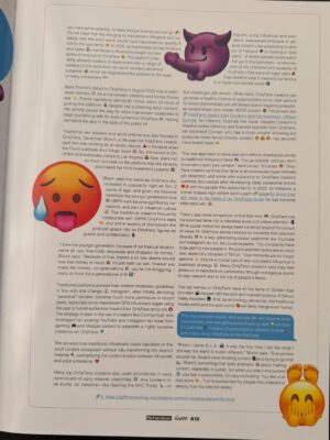 Taylor Lorenz Instagram - My latest print magazine feature is out!! I wrote about the rise of [CENSORED] and influencer culture for Richardson magazine’s California issue 💦🥰. 

Tysm for all the amazing creators who spoke with me!!!