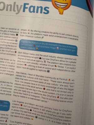 Taylor Lorenz Instagram - My latest print magazine feature is out!! I wrote about the rise of [CENSORED] and influencer culture for Richardson magazine’s California issue 💦🥰. 

Tysm for all the amazing creators who spoke with me!!!