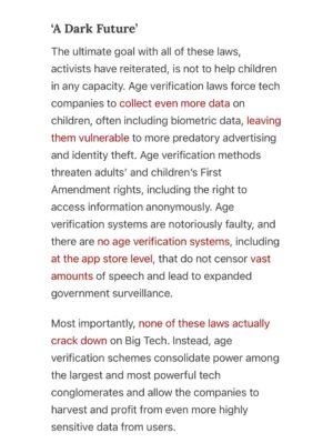 Taylor Lorenz Instagram - ALL HANDS ON DECK!! CALL YOUR REPRESENTATIVE TODAY and tell them: 
 
—NO to KOSA
—NO to Section 230 reform 
—NO online digital ID laws
—NO age verification laws
—NO to the SCREEN Act
—NO to the App Store Accountability Act (digital ID system)
 
CALL NOW!!!! We are about to lose the internet and free speech for life. These laws will reward Peter Thiel’s ID verification and data harvesting companies w billions while entrenching the power of big tech. 

Sen. Marsha Blackburn, claimed KOSA would help “protect minor children from the transgender in this culture.” She also claimed that social media “is where children are being indoctrinated” into LGBTQ culture. 

These bills are being positioned as protecting children online, but experts in child welfare, mental health, and technology say they will cause immense damage to children’s lives and usher in an unprecedented level of mass surveillance and censorship. 
 
The government is also seeking to repeal Section 230, the landmark legislation that protects independent journalism and free speech online. 

Democrats are doing all of this claiming that they’re “cracking down on big tech”, but in reality these laws are a massive gift to big tech and will drastically increase the amount of data tech companies can harvest on us and will entrench the power of Meta and Google. 
 
CALL YOUR REPRESENTATIVES NOW!!!!! And visit badinternetbills.com for a full rundown, scripts to say when you call your congress person and more. 

Read my full piece in @zeteonews 👈👈👈👈