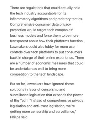 Taylor Lorenz Instagram - ALL HANDS ON DECK!! CALL YOUR REPRESENTATIVE TODAY and tell them: 
 
—NO to KOSA
—NO to Section 230 reform 
—NO online digital ID laws
—NO age verification laws
—NO to the SCREEN Act
—NO to the App Store Accountability Act (digital ID system)
 
CALL NOW!!!! We are about to lose the internet and free speech for life. These laws will reward Peter Thiel’s ID verification and data harvesting companies w billions while entrenching the power of big tech. 

Sen. Marsha Blackburn, claimed KOSA would help “protect minor children from the transgender in this culture.” She also claimed that social media “is where children are being indoctrinated” into LGBTQ culture. 

These bills are being positioned as protecting children online, but experts in child welfare, mental health, and technology say they will cause immense damage to children’s lives and usher in an unprecedented level of mass surveillance and censorship. 
 
The government is also seeking to repeal Section 230, the landmark legislation that protects independent journalism and free speech online. 

Democrats are doing all of this claiming that they’re “cracking down on big tech”, but in reality these laws are a massive gift to big tech and will drastically increase the amount of data tech companies can harvest on us and will entrench the power of Meta and Google. 
 
CALL YOUR REPRESENTATIVES NOW!!!!! And visit badinternetbills.com for a full rundown, scripts to say when you call your congress person and more. 

Read my full piece in @zeteonews 👈👈👈👈