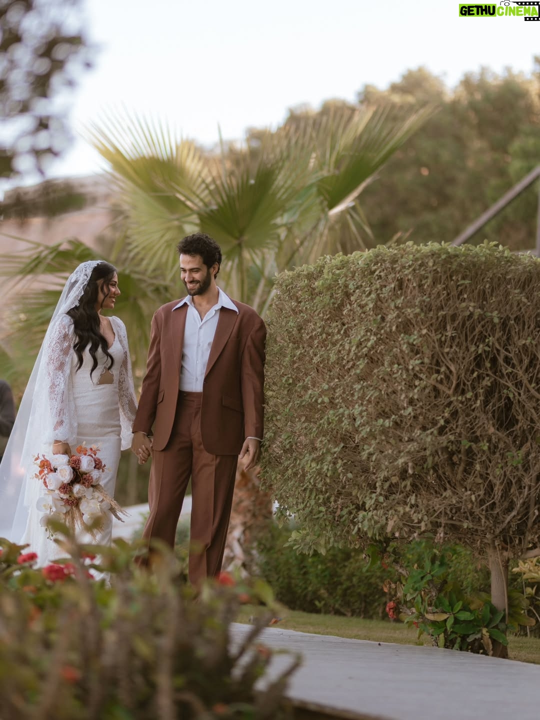 Tharaa Goubail - 26.8K Likes - Happy anniversary to our Egyptian wedding my better half 🤍🤍🤍 cheers  to another year, this time with our little daughter in our lives 🩷