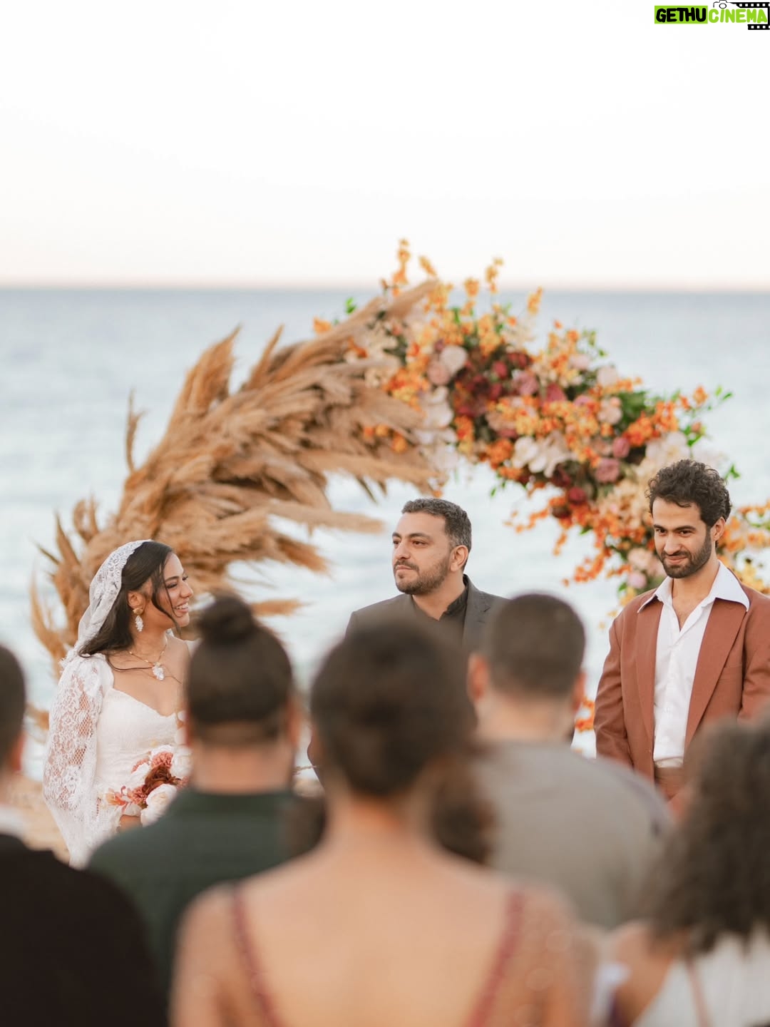 Tharaa Goubail - 26.8K Likes - Happy anniversary to our Egyptian wedding my better half 🤍🤍🤍 cheers  to another year, this time with our little daughter in our lives 🩷