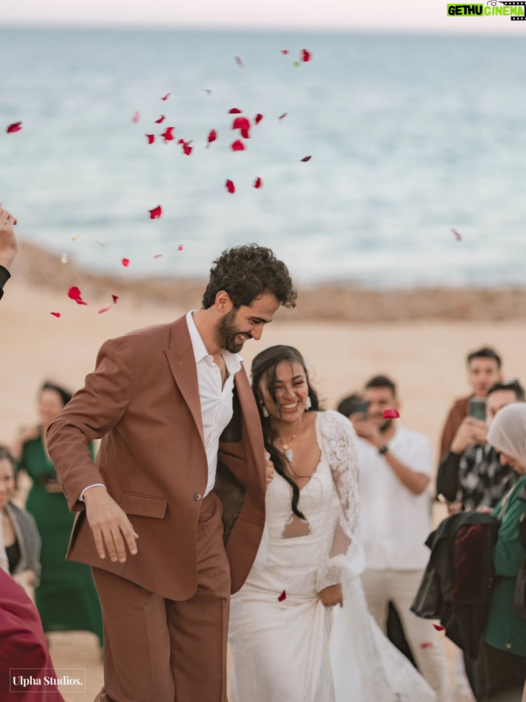 Tharaa Goubail - 26.8K Likes - Happy anniversary to our Egyptian wedding my better half 🤍🤍🤍 cheers  to another year, this time with our little daughter in our lives 🩷