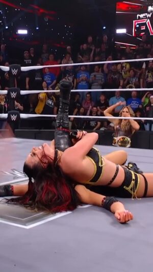 Theresa Lee Schuessler Instagram - With some help from Fatal Influence, @jacyjaynewwe is STILL your #WWENXT Women’s Champion! 🏆 #NewYearsEvil