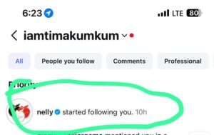 Tima Kumkum Instagram - That moment when your favorite hip-hop legend finally follows you back after years of admiration 🥹🔥 It’s truly humbling! @nelly thank you for the love I don’t take this gesture for granted. 🙏🏽💫
#GratefulHeart #DreamsDoComeTrue #BeInspiredByTima