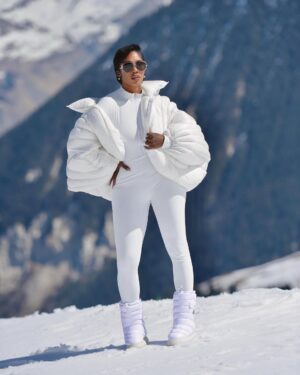 Tiwa Savage Instagram - Another one of the bucklet list ❄️❄️❄️