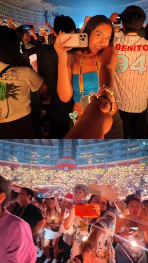 Tula Rodríguez Instagram - A pesar de la diferencia de edad,
de las etapas distintas y de ver la vida desde lugares tan diferentes, conectamos en momentos como este.

Un concierto, una canción, mirarnos y saber que estamos viviendo algo juntas.

Verte disfrutar, cantar y ser feliz me recuerda que crecer no nos separa, también nos une.
Este recuerdo se queda para siempre 🎶✨❤️

#DiosEsBueno #madreehija #concert #momentos #valec