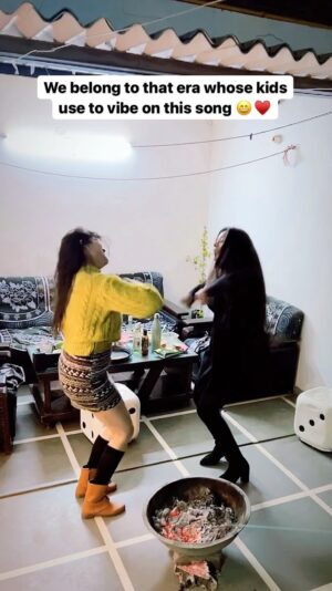 Urvi Kar Chaudhary Instagram - Meet Enid and Wednesday 🤌🏻
#90s #era #piyapiya #bestfriends #dance #dancereels #salmankhan #ranimukherjee #pritizinta #duo #netflix #wednessday #oldisgold