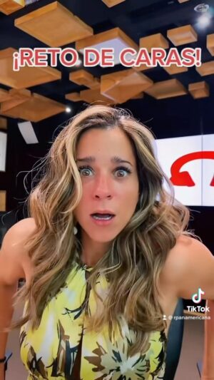 Vanessa Terkes Instagram - ¡Reto de caras con @vanessaterkes! 😂 ¿Qué tal lo hizo? 🤭 #reto #retodecaras #retodecaraschallenge #risas #broma #radio #peru #fyp #parati #Reels