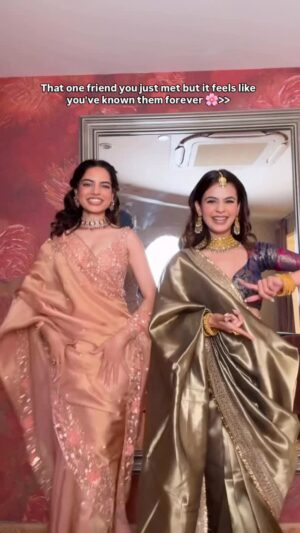 Vanshika Gaba Arora Instagram - Had to make this with my Sakhi Saheli 🧚✨
.
.
.
.
#trending #reels #foryou #explorepage #friendship