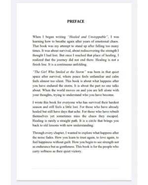 Vidushi Malpani Instagram - It is finally live.
The Girl Who Smiled at the Storm is now available on Amazon.
This book is for those who survived their storms and are learning how to live after them.
For the ones who healed but still carry scars.
For the ones who chose softness, peace, and quiet courage.
This is the next chapter after Healed and Unstoppable.
Not about fighting anymore, but about standing still and breathing again.
If you are healing, becoming, or simply trying, this book is for you.
Available now on Amazon.
Paperback edition.
Author: Vidushi Malpani
9th book ❤️
#TheGirlWhoSmiledAtTheStorm #VidushiMalpani #NewBookRelease #AmazonBooks #SelfHelpBook #HealingJourney #EmotionalHealing #WomenWritersOfIndia #PoetryAndHealing #BookstagramIndia #IndianAuthor #MentalHealthBooks #HealingAfterTrauma #BookLoversIndia #khandwa #Bestpoetfromkhandwa
#authorkhandwa #letestbook #bookrelease