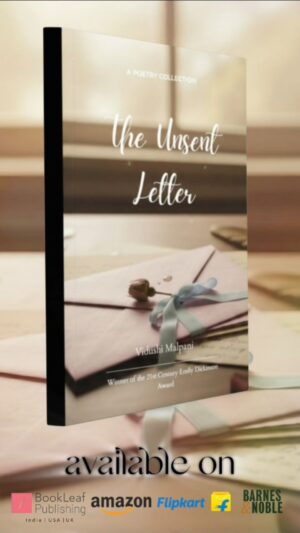 Vidushi Malpani Instagram - My new book *The Unsent Letter* is finally here. A raw, heartfelt poetry collection for anyone who has ever loved deeply, broken silently, waited too long, or carried words they never said. This book holds the truth of love, heartbreak, betrayal, healing, and the quiet strength of starting again. If you have ever kept a letter unsent, this one is for you.

#TheUnsentLetter #VidushiMalpani #poetrybook #newbookrelease #loveandloss #heartbreakpoetry #healingjourney #poetsofinstagram #writerscommunity #emotionalpoetry #lovequotes #sadpoetry #indiapoets #Authorfromkhandwa#Author_from_khandwa #Best_writer_khandwa #khandwa