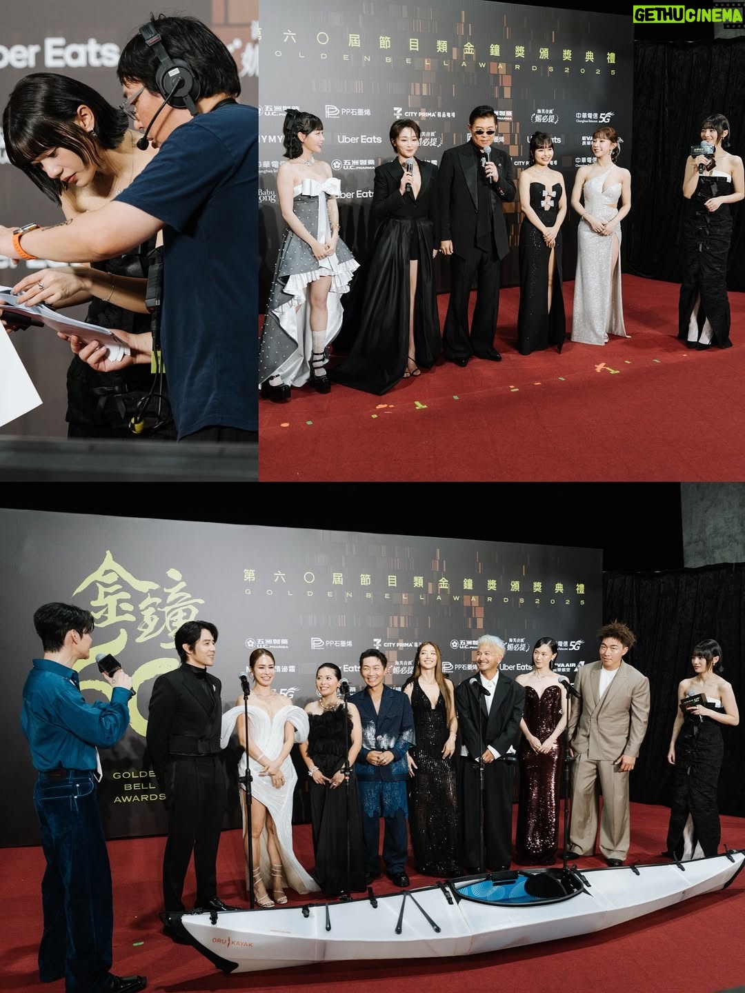 Wenny Lin - 5.6K Likes - @goldenbellawards 
（第二年的心得還是落落長，歹勢）
成為金鐘60星光大道的主持人，真的是一件榮幸又緊張到胃在翻滾的事，每年看著這道發光的紅毯，總覺得這裡是一個象徵夢想、努力與榮耀的地方，很開心能在此迎接每一位優秀的電視人。

先是好長一段時間的準備期，再從彩排到正式開場，每一秒都在提醒自己：「冷靜、穩定、享受。」但老實說，開始前在禮賓車上沉澱的那10分鐘，真的以為過了10小時，太煎熬啦(＞人＜;)但當麥克風開啟，感受到現場每位夥伴相信我們的眼神，並近距離看到大家盛裝打扮、自信登場，一切的光芒真的會讓人瞬間忘記所有，心裡只想好好的讓他們在鏡頭前的每分每秒，都有被好好的記錄下來。

主持紅毯不只是介紹誰走上來，更是一場節奏與臨場反應的大考驗，有時天氣、燈光、排程都會有臨時變化，但那也是現場主持最迷人的地方——沒有任何一次會完全一樣，而我喜歡這樣，喜歡挑戰這樣。

結束後回頭看，有一種「我們一起參與了台灣電視史重要一頁」的感動。

金鐘60，會是我心裡永遠閃閃發亮的一刻。✨

謝謝認真到不行的熙熙，每分每秒都在討論彼此可以怎麼樣一起更好，禮賓車的等待期，我們一起真誠的鼓勵，那也是我不會忘記的時刻，很開心能和你合作！謝謝前輩(⁎⁍̴̛ᴗ⁍̴̛⁎)

謝謝最可靠的三立團隊，謝謝玫姐、琴姐、邊哥、孟芬姐還有思思、真真、郁婷、怡萱，以及導播、FD、所有攝影大哥們⋯⋯還有好多人，總之一場活動真的需要太多夥伴一起幫忙，少了誰都不行，有你們真好。

謝謝最讓我安心的MUMU Family，這次大家都穿上了我的有才文創好朋朋 @kingjun 替我設計的衣服，每個人都超可愛的，謝謝你們成為我的後盾，謝謝每次補妝時間都用最溫暖的聲音為我加油。

謝謝傑尼龜和米雪，不用多說，我就是很愛你們，希望你們也有放下大石一起玩得放心，因為你們開心我就開心。

真心謝謝所有幕前幕後的夥伴、入圍者、我的家人朋友以及粉絲，你們讓我在這條紅毯上不只是主持人，更是見證夢想的人。

總之，沒有你們沒有我，我會繼續努力。