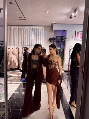 Yukti Chugh Instagram - Bolly music 🤝 me 

 Outfit1 : @plottwistlabel
Outfit 2 : @kalkifashion 
Outfit 3 : @kalkifashion 
Outfit 4 : @plottwistlabel