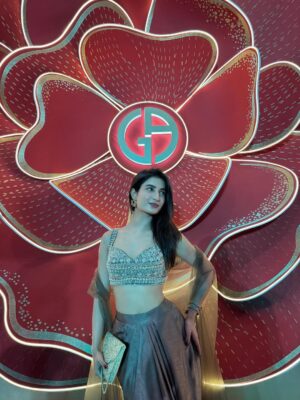 Yukti Chugh Instagram - Bolly music 🤝 me 

 Outfit1 : @plottwistlabel
Outfit 2 : @kalkifashion 
Outfit 3 : @kalkifashion 
Outfit 4 : @plottwistlabel