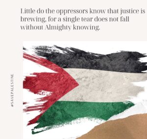 Zahirah MacWilson Instagram - “From the river to the sea, Palestine will be free”

I’ve been avoiding social media for the past week to focus on rest and recovery for my own health; and only ever going out of the house if I had work.

At the time, reading and witnessing the horrific scenes happening in Palestine was too heart wrenching.

After several nights listening to the stories from my husband and silently praying for peace on Palestine.. enough is enough..

What’s been happening since 1948 until today can only be described as an act of evil, greed and a campaign of genocide. 

Innocent lives taken as a result of this on going war. Families torn apart, mothers crying for thier children and children being sacrificed. 

Palestine, we hear you.
We hurt with you.
We are praying for you.
& WE STAND BY YOU 🇵🇸❤️

#FreePalestine