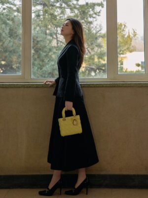 Zhu Zhu Instagram - Adding the new lady Dior by @jonathan.anderson into my collection 💛🥳