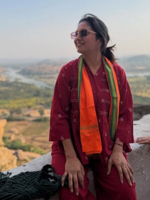 bhumika Basavaraj Instagram - Blessed 🙏✨
#bhumikabasavaraj #hampỉ