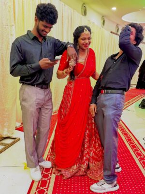 brunda Prabhakar Instagram - Happiest Birthdayyy Dasshhhhhh🥳💃

Thanks for always having my back and being there for me ❤️
Just lucked out ✨

My hero, My superstar, my one and onlyyy 😎
(Captioned by the OG himself @_sadhwin.shetty_ )