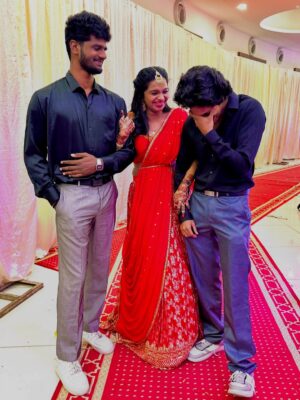 brunda Prabhakar Instagram - Happiest Birthdayyy Dasshhhhhh🥳💃

Thanks for always having my back and being there for me ❤️
Just lucked out ✨

My hero, My superstar, my one and onlyyy 😎
(Captioned by the OG himself @_sadhwin.shetty_ )