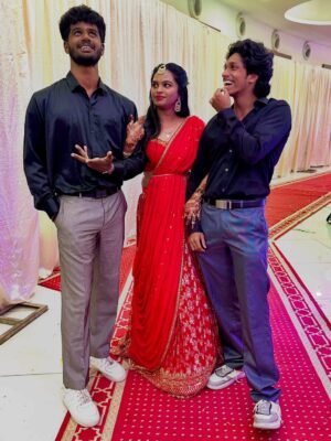 brunda Prabhakar Instagram - Happiest Birthdayyy Dasshhhhhh🥳💃

Thanks for always having my back and being there for me ❤️
Just lucked out ✨

My hero, My superstar, my one and onlyyy 😎
(Captioned by the OG himself @_sadhwin.shetty_ )