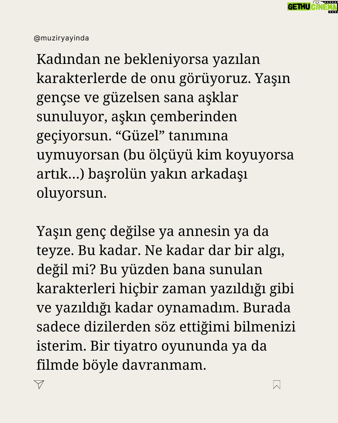 Şebnem Sönmez - 2.1K Likes - “Güçlü kadın” tanımı bizi tehlikeli bir yola sürüklüyor. Benim için güçlü kadın -ya da güçlü insan- olduğu hâli yaşayabilen, varoluşunun kırılgan tarafını ortaya koyabilen, çevresiyle ilişki içinde kalabilen, gerektiğinde değişebilen, inançlarını yaşayabilen kişidir. Kararlarının sorumluluğunu taşıyabilen… 

Hakkını arayabilen de güçlüdür, arayamayan da. Önemli olan insanın hem kendinin hem de diğer herkesin farkında olması; kendine ve başkalarına zarar vermeden yaşayabilmesi; dünyaya bir anlam katabilmesi, paylaşabilmesi; iyi, doğru ve güzelin peşinde olmasıdır.

Şebnem Sönmez anlatıyor.

Künye: 
Photo / Mehmet Kaçmaz Hair / Aru - Metin Demir 
Makeup/ Yasin Şefik