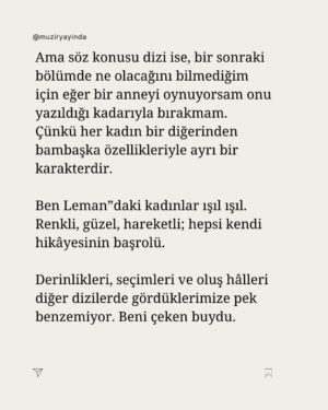Şebnem Sönmez Instagram - “Güçlü kadın” tanımı bizi tehlikeli bir yola sürüklüyor. Benim için güçlü kadın -ya da güçlü insan- olduğu hâli yaşayabilen, varoluşunun kırılgan tarafını ortaya koyabilen, çevresiyle ilişki içinde kalabilen, gerektiğinde değişebilen, inançlarını yaşayabilen kişidir. Kararlarının sorumluluğunu taşıyabilen… 

Hakkını arayabilen de güçlüdür, arayamayan da. Önemli olan insanın hem kendinin hem de diğer herkesin farkında olması; kendine ve başkalarına zarar vermeden yaşayabilmesi; dünyaya bir anlam katabilmesi, paylaşabilmesi; iyi, doğru ve güzelin peşinde olmasıdır.

Şebnem Sönmez anlatıyor.

Künye: 
Photo / Mehmet Kaçmaz Hair / Aru - Metin Demir 
Makeup/ Yasin Şefik