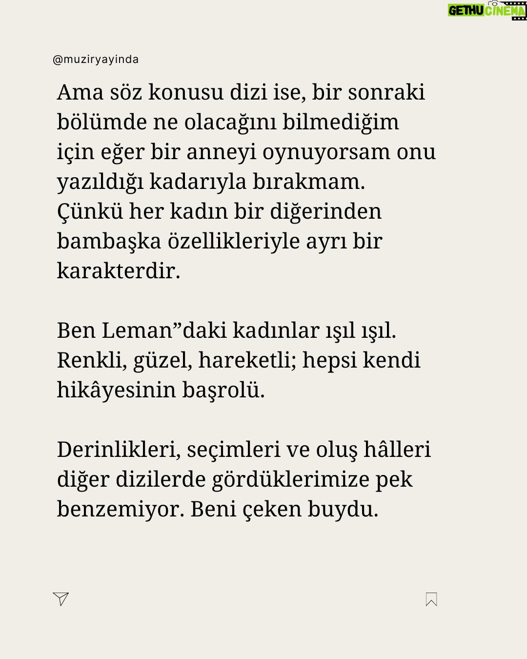 Şebnem Sönmez - 2.1K Likes - “Güçlü kadın” tanımı bizi tehlikeli bir yola sürüklüyor. Benim için güçlü kadın -ya da güçlü insan- olduğu hâli yaşayabilen, varoluşunun kırılgan tarafını ortaya koyabilen, çevresiyle ilişki içinde kalabilen, gerektiğinde değişebilen, inançlarını yaşayabilen kişidir. Kararlarının sorumluluğunu taşıyabilen… 

Hakkını arayabilen de güçlüdür, arayamayan da. Önemli olan insanın hem kendinin hem de diğer herkesin farkında olması; kendine ve başkalarına zarar vermeden yaşayabilmesi; dünyaya bir anlam katabilmesi, paylaşabilmesi; iyi, doğru ve güzelin peşinde olmasıdır.

Şebnem Sönmez anlatıyor.

Künye: 
Photo / Mehmet Kaçmaz Hair / Aru - Metin Demir 
Makeup/ Yasin Şefik