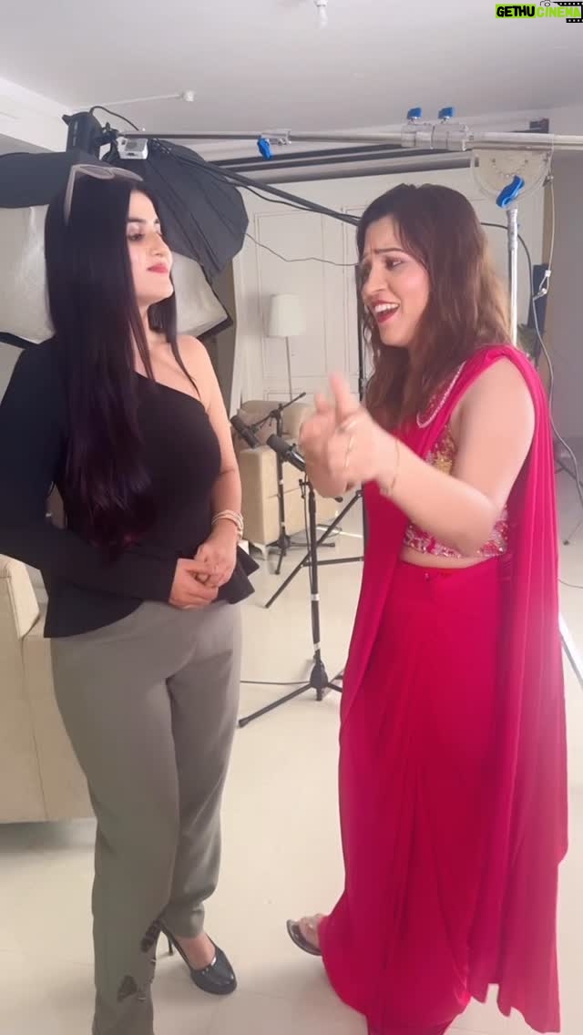 jhanvi R - 23K Likes - At our Konnect Kannada Podcast shoot with Jhanvi @thenameis_jhanvi