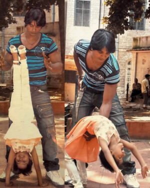 monisha Vijaykumar Instagram - Happy Birthday Appa ❤️✨
Thank you for always having my back, be it in life or during backflips 🤭
Love youuuu 💌