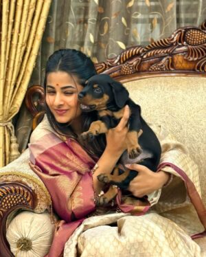 monisha Vijaykumar Instagram - Happy Navarathri from my Bheema Bangari ❤️🧿✨