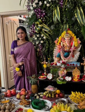 poorvi acharya Instagram - 💗💗
#festival #real #trendingsongs #dboss #poorviacharya #virelpost #ganpatibappamorya #trend #viralvideos