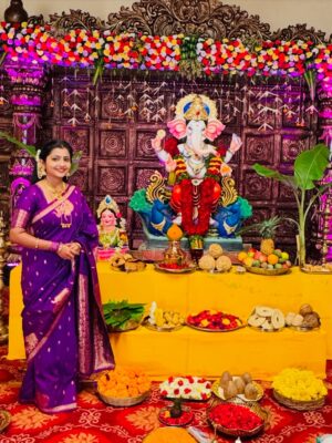 prathima thakur Instagram - ಎಲ್ಲರಿಗೂ ಗೌರಿ ಗಣೇಶ ಹಬ್ಬದ ಹಾರ್ಧಿಕ ಶುಭಾಶಯಗಳು🌸🙏