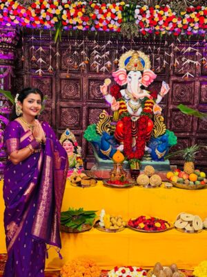 prathima thakur Instagram - ಎಲ್ಲರಿಗೂ ಗೌರಿ ಗಣೇಶ ಹಬ್ಬದ ಹಾರ್ಧಿಕ ಶುಭಾಶಯಗಳು🌸🙏