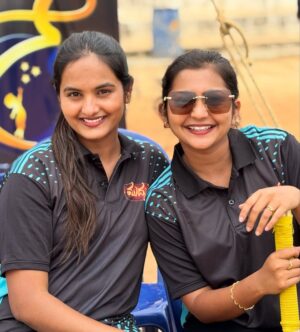 prathima thakur Instagram - We won the match 🥳🫶
Full happy 🥰

@trivikrammanjunath 
@suma_naik0266 
@harini_shreekanth_official 
@gagan.vihaari.offl 
@babygreeshma_ 
@nishithrajshetty
