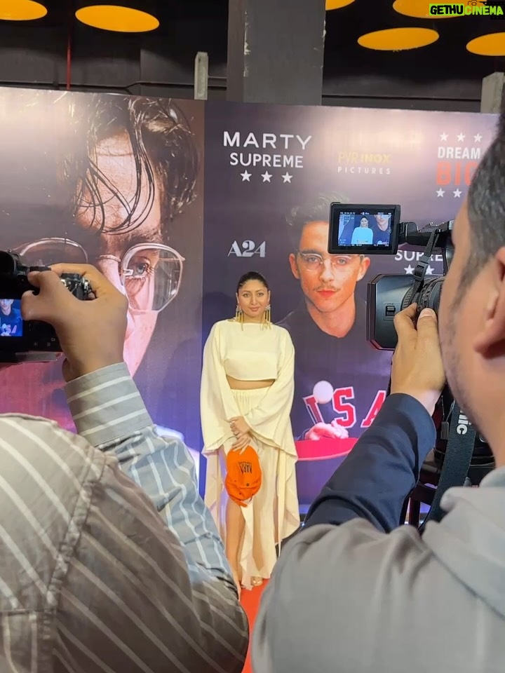 tanaya Gupta - 1.6K Likes - Marty supreme is pure cinema! 
All I would like to say here is… go watch it! 
Thank you @pvrpictures for getting the finest movies to us!