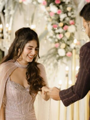 Adrija Addy Roy Instagram - This…Us…Forever @vignuesh1 ♥️🧿
 25•01•26 💍

#Engagement_of_AV #AdrijaRoy #VignueshIyer .