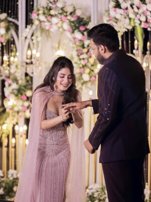 Adrija Addy Roy Instagram - This…Us…Forever @vignuesh1 ♥️🧿
 25•01•26 💍

#Engagement_of_AV #AdrijaRoy #VignueshIyer .