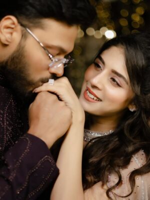 Adrija Addy Roy Instagram - This…Us…Forever @vignuesh1 ♥️🧿
 25•01•26 💍

#Engagement_of_AV #AdrijaRoy #VignueshIyer .