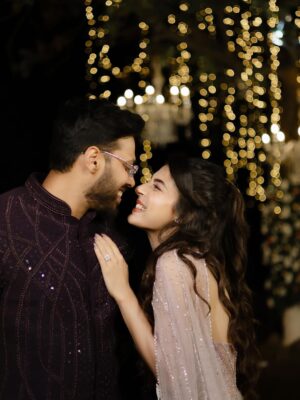 Adrija Addy Roy Instagram - This…Us…Forever @vignuesh1 ♥️🧿
 25•01•26 💍

#Engagement_of_AV #AdrijaRoy #VignueshIyer .