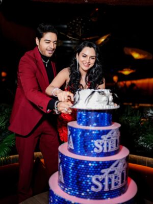 Akansha Chamola Instagram - Officially in my *PISHACHINI 🧟‍♀️ Era * …… 
Last day of my birthday month Coz I maybe Bad but i am Perfectly Good At it ……….
.
.
cakes : @dcakecreations 🎂 @thegiftingspree 
📸 : @lohit.photography 
📍Venue : @altastellamumbai  @era_communication 
Muah : @im_mr_ketzsolzofficial_ 
.
.
.
.
#akankshachamola #birthdaygirl #birthdaycake #curvywomen #birthdayoutfit