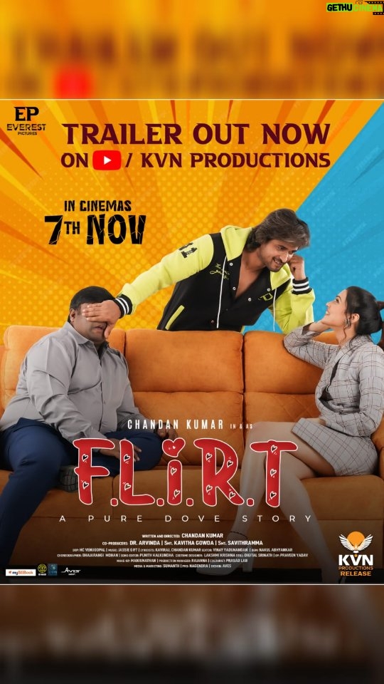 Akshita Bopaiah - 19.2K Likes - Trailer OUT now. !! Please watch and let us know the review. We will be Waiting !!!
Deepest Gratitude to Baadshah @kichchasudeepa sir 🙏

#FLIRT
#kichcha
#kvn
#chandankumar