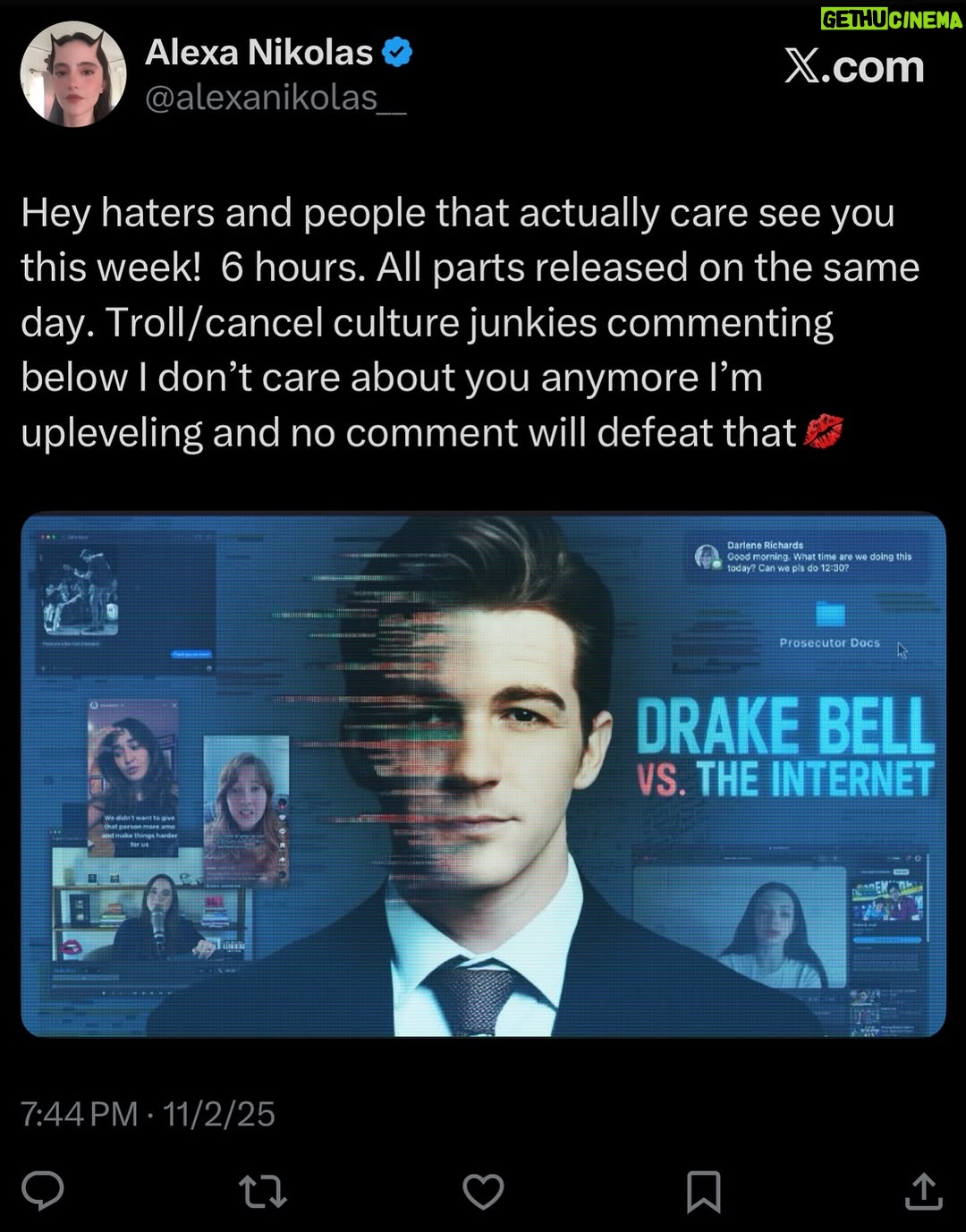 Alexa Nikolas - 4.1K Likes - Night night.