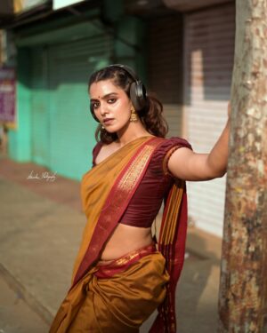 Ansha Mohan Instagram - Nari in Saree🥻

.
Saree @garggyboutique