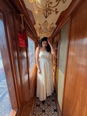 Anshula Kapoor Instagram - Thursday, as seen through my camera roll ✨

Felt like a princess the moment I stepped onto the Palace on Wheels with @nexxusnewyork 🖤

The energy, the music, the people, the moments - everything felt perfectly in sync.

Impeccable hospitality, incredible food and a full hair styling salon created onboard (because luxury really is in the details), every element was thoughtfully curated. This was truly the kind of experience that doesn’t need exaggeration! 

Ending the day with dinner at the City Palace Jaipur was the perfect finale. 

Luxurious, indulgent, intentional.
An experience so unique, truly one of those days I know I’ll always remember 🖤

#Hosted