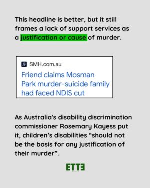 Antoinette Lattouf Instagram - In recent days a family was found dead in Perth in what is suspected to be a double homicide and suicide. 

Just like it’s critical for the media to avoid narratives that justify the murder of women or suggest the perpetrator was provoked when reporting on intimate partner violence, it’s important not to reproduce those narratives in reporting on other forms of family violence like filicide, especially when the victims live with a disability (including autism). 

The media’s role should be to inform without causing further harm, but also to interrogate power and raise questions about ways in which systems may be failing vulnerable individuals. 

————
Call the National Disability Abuse and Neglect Hotline on 1800 880 052 to for support and resources about disability abuse. 

Under 25? You can call Kids Helpline on 1800 55 1800.

1800RESPECT (1800 737 732) is a helpline for Australians experiencing family violence.