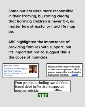 Antoinette Lattouf Instagram - In recent days a family was found dead in Perth in what is suspected to be a double homicide and suicide. 

Just like it’s critical for the media to avoid narratives that justify the murder of women or suggest the perpetrator was provoked when reporting on intimate partner violence, it’s important not to reproduce those narratives in reporting on other forms of family violence like filicide, especially when the victims live with a disability (including autism). 

The media’s role should be to inform without causing further harm, but also to interrogate power and raise questions about ways in which systems may be failing vulnerable individuals. 

————
Call the National Disability Abuse and Neglect Hotline on 1800 880 052 to for support and resources about disability abuse. 

Under 25? You can call Kids Helpline on 1800 55 1800.

1800RESPECT (1800 737 732) is a helpline for Australians experiencing family violence.