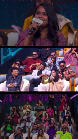 Anu Anand Instagram - From being a contestant to a member of the judging panel was a truly a surreal  experience. Performing this iconic song once again on the Super Singer stage brought back so many  memories. This time, sharing the stage with the immensely talented @dharshana.music made the moment even more special.

Hope you all watched Super Singer this weekend on Hotstar 🤍

#anuanand #supersinger11 #supersinger8 #anuanandsupersinger8 #kandavarasollunga
